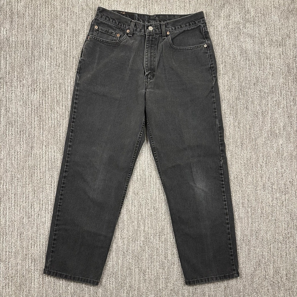 VTG Levis Jeans Mens 34X32 (fits 32x29) Black Denim 550 Relaxed Taper Y2K Canada